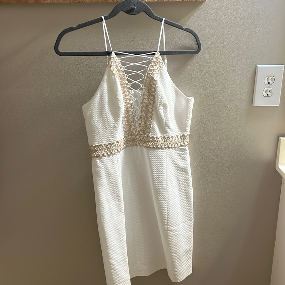 White/Gold Lily Pulitzer Dress